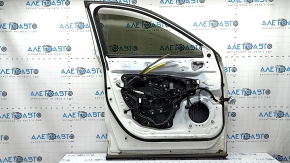 Mazda CX-9 16-23 keyless front left door assembly, triplex, white 25D, with bumpers