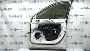 Mazda CX-9 16-23 keyless front right door assembly, triplex, white 25D, with bumpers