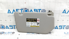 Left visor for Mitsubishi Outlander 22-25, gray, without hook, with backlight