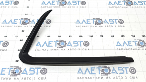 Right front bumper molding for Mazda CX-9 16-23, structure, broken fastening, crack