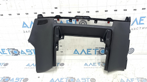 Mitsubishi Outlander 22-25 black lower center dashboard trim, scratches, whitened plastic on the mount