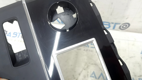Mitsubishi Outlander 22-25 gearshift lever cover, glossy black with chrome, matte, scratches