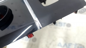 Mitsubishi Outlander 22-25 gearshift lever cover, glossy black with chrome, matte, scratches