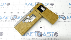 Toyota Camry V40 gearshift lever cover in light wood, without heating buttons, with scratch cover