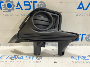 Front bumper grille right Toyota Highlander 14-16 without fog lights