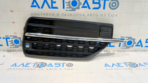 Front bumper grille right Volvo XC90 16-19 with chrome molding for parking sensors