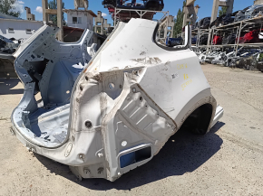 White quarter wing, rear right, Mazda CX-9 16-23, on the body, bumpers