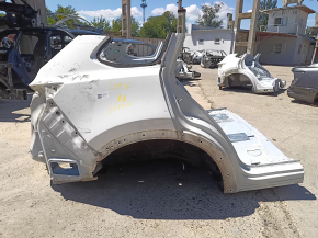 White quarter wing, rear right, Mazda CX-9 16-23, on the body, bumpers