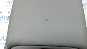 Rear seat backrest, center, Toyota Camry v40, gray leather, adjustable, with armrest, dented, needs cleaning, scratches
