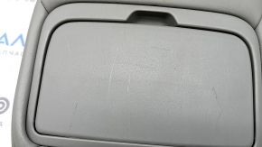 Rear seat backrest, center, Toyota Camry v40, gray leather, adjustable, with armrest, dented, needs cleaning, scratches