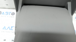 Rear seat backrest, center, Toyota Camry v40, gray leather, adjustable, with armrest, dented, needs cleaning, scratches