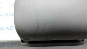 Rear seat backrest, center, Toyota Camry v40, gray leather, adjustable, with armrest, dented, needs cleaning, scratches