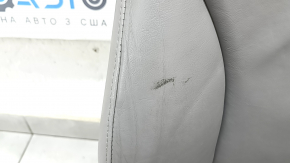 Passenger seat Toyota Camry v40 07-09 without airbag, gray leather, electric, heated, without headrest, cracked, needs dry cleaning, dented, whitened plastic, scratches