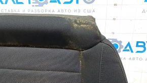 Rear seat, 2nd row, lower part, Ford Edge 15-24, black cloth, dry cleanable