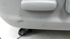 Driver's seat for Toyota Camry v40 07-09 with airbag, gray leather, electric, heated, without headrest, cracked, needs dry cleaning, dented, whitened plastic, scratches