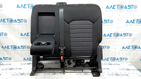 Rear seat, 2nd row, upper left, Ford Edge 15-24, black cloth, with armrest, with belt