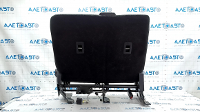 Rear seat, 2nd row, upper left, Ford Edge 15-24, black cloth, with armrest, with belt