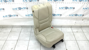 Rear row of seats, 2nd row, right, Mazda CX-9 16-17, beige perforated leather, without headrest, wrinkled, dry cleanable,