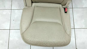 Rear row of seats, 2nd row, right, Mazda CX-9 16-17, beige perforated leather, without headrest, wrinkled, dry cleanable,
