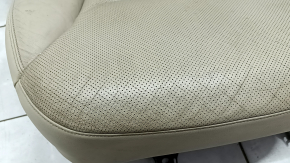 Rear row of seats, 2nd row, right, Mazda CX-9 16-17, beige perforated leather, without headrest, wrinkled, dry cleanable,
