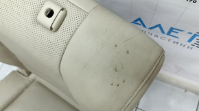 Rear row of seats, 2nd row, right, Mazda CX-9 16-17, beige perforated leather, without headrest, wrinkled, dry cleanable,