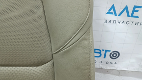 Rear seats, 2nd row, left, Mazda CX-9 16-17, beige perforated leather, with belt, without headrests, wrinkled, dry-cleanable