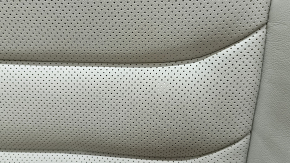 Rear seats, 2nd row, left, Mazda CX-9 16-17, beige perforated leather, with belt, without headrests, wrinkled, dry-cleanable