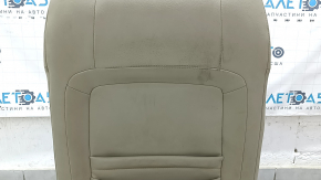 Mazda CX-9 16-17 passenger seat without airbag, electric, heated, beige perforated leather, without headrest, dented, dry-cleanable