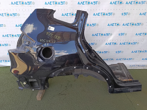 Nissan Rogue 14-20 rear right quarter wing, BSM, sawn off, black, vents, drilled holes