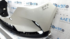 Front bumper, bare, Mazda CX-9 16-23, Taiwan, CHL, without parking sensors, white, crack, scratches