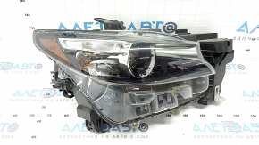 Mazda CX-9 16-23 right front headlight assembly LED without Adaptive, scratches, sand