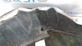 The rear right fender liner of a 2013-15 Honda Accord has come apart at the seam.