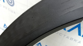 Mazda CX-9 16-23 rear right fender arch trim, broken fasteners, cracks in fasteners, scratches