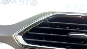Right front panel trim with deflectors for Mazda CX-9 16-23, gray with chrome, scratches