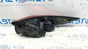 Mazda CX-9 16-23 left outer fender light, no wiring, missing fragment, broken fasteners, broken housing, scratches