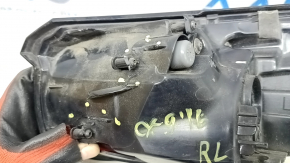 Mazda CX-9 16-23 left outer fender light, no wiring, missing fragment, broken fasteners, broken housing, scratches