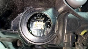 Mazda CX-9 16-23 left outer fender light, no wiring, missing fragment, broken fasteners, broken housing, scratches