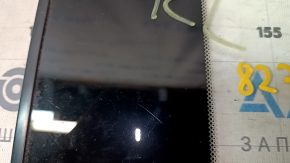 Rear left window glass, blind, Nissan Rogue 14-20, scratches on chrome, scratches on glass