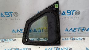 Rear left window glass, blind, Nissan Rogue 14-20, scratches on chrome, scratches on glass