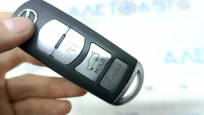 Mazda CX-9 16-20 smart key, 4 buttons, chrome chip, scratches