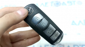 Mazda CX-9 16-20 smart key, 4 buttons, chrome chip, scratches
