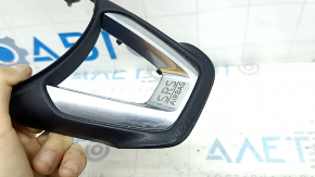Mazda CX-9 16-23 steering wheel trim, chrome chipped, scratches on chrome