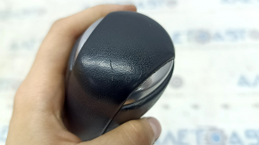 Mazda CX-9 16-23 gear knob, black leather, scratches, worn