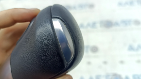 Mazda CX-9 16-23 gear knob, black leather, scratches, worn