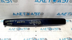 Jeep Compass 11-15 trunk door molding without chrome with license plate light and handle, scratches