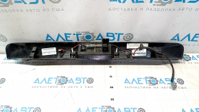Jeep Compass 11-15 trunk door molding without chrome with license plate light and handle, scratches