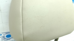 Rear left headrest, 2nd row, Mazda CX-9 16-23, beige leather, scratches, needs cleaning