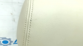 Rear left headrest, 2nd row, Mazda CX-9 16-23, beige leather, scratches, needs cleaning
