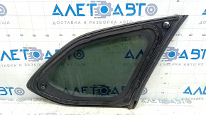Rear left window, blind glass, Mazda CX-9 16-23, chrome, scratches on chrome, scratches on seal