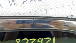 Rear left window, blind glass, Mazda CX-9 16-23, chrome, scratches on chrome, scratches on seal